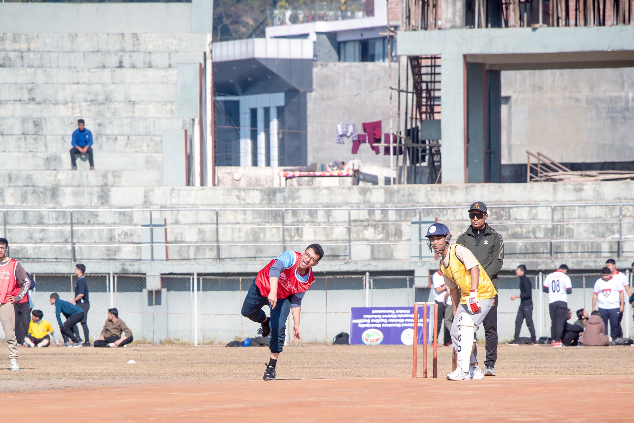 Uniglobe SS- Students Playing Cricket